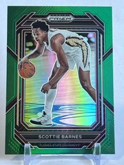 2023-24 Panini Prizm Draft Picks Scottie Barnes #62 Green Prizm